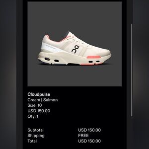 On Cloudpulse Sneaker Sz 10.5